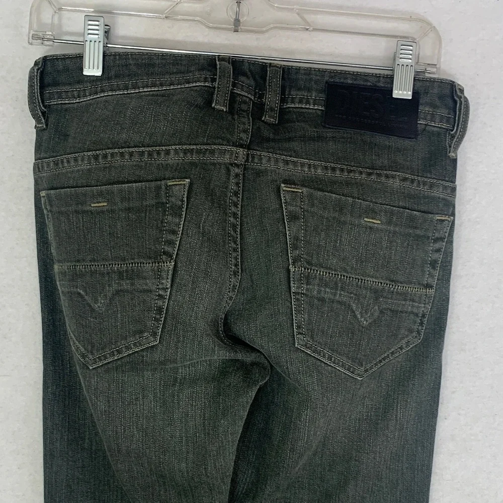 Diesel Thommer-SP Jeans Mens 27x30 Dark Gray Excellent Slim Skinny Stretch 0890E